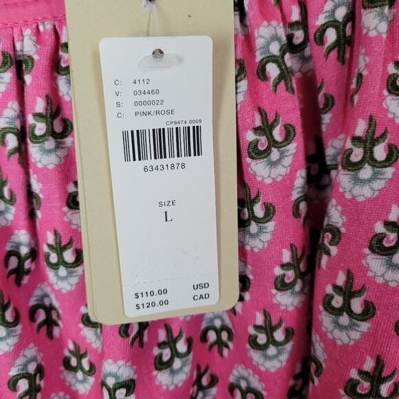 Anthropologie Let Me Be Eyelet Swing Tank Pink Size Large - Picture 4 of 8